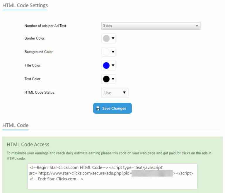 star-clicks-review-html-code-settings